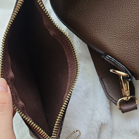 Wrangler Crossbody Bag Set Of 2 Brown Faux Leather - Picture 7 of 8